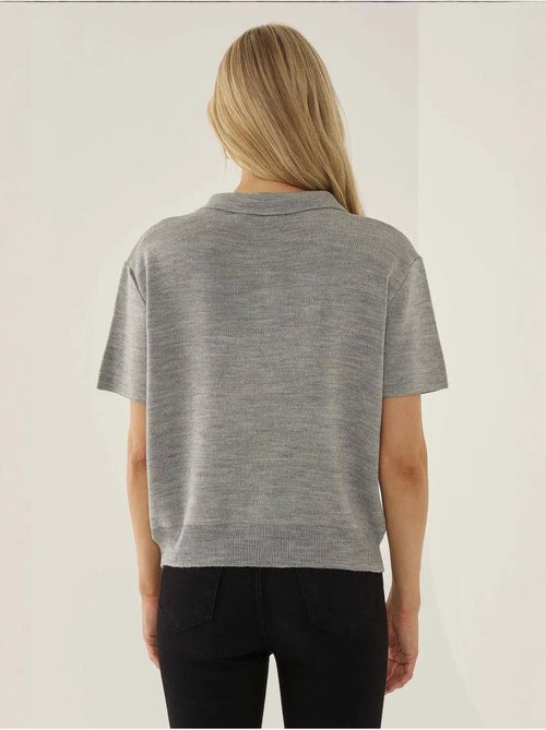 Pull zippé à col polo - Kiabi Pull zippé à col polo - Kiabi