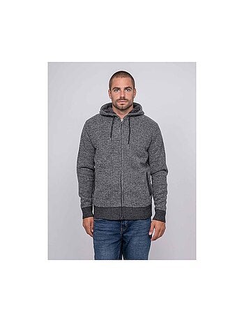 Pull zippé capuche liteddy