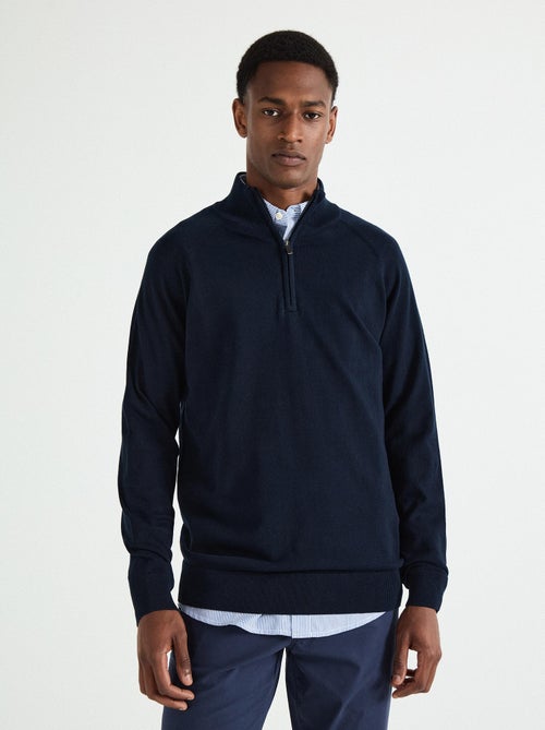 Pull zippé en maille pour homme MO Fashion - Kiabi