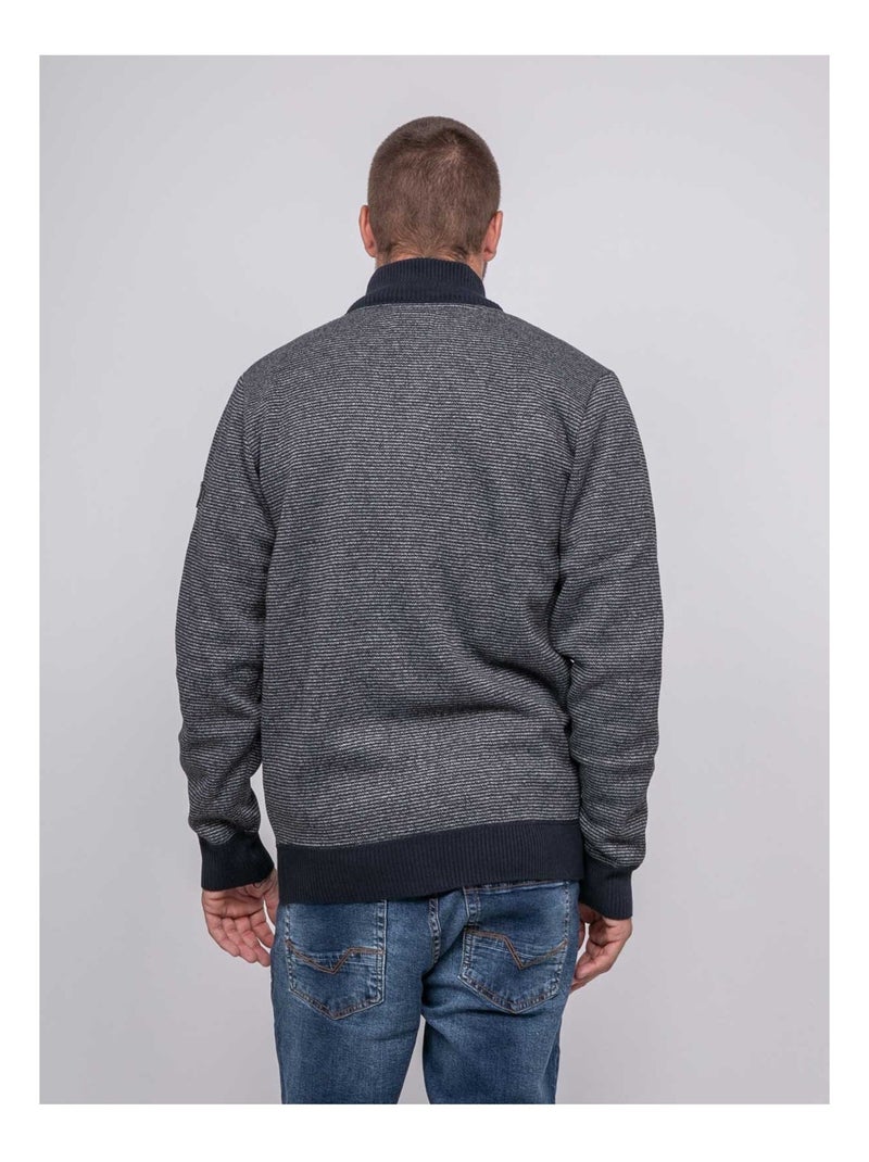 Pull zippé latourix Bleu marine - Kiabi