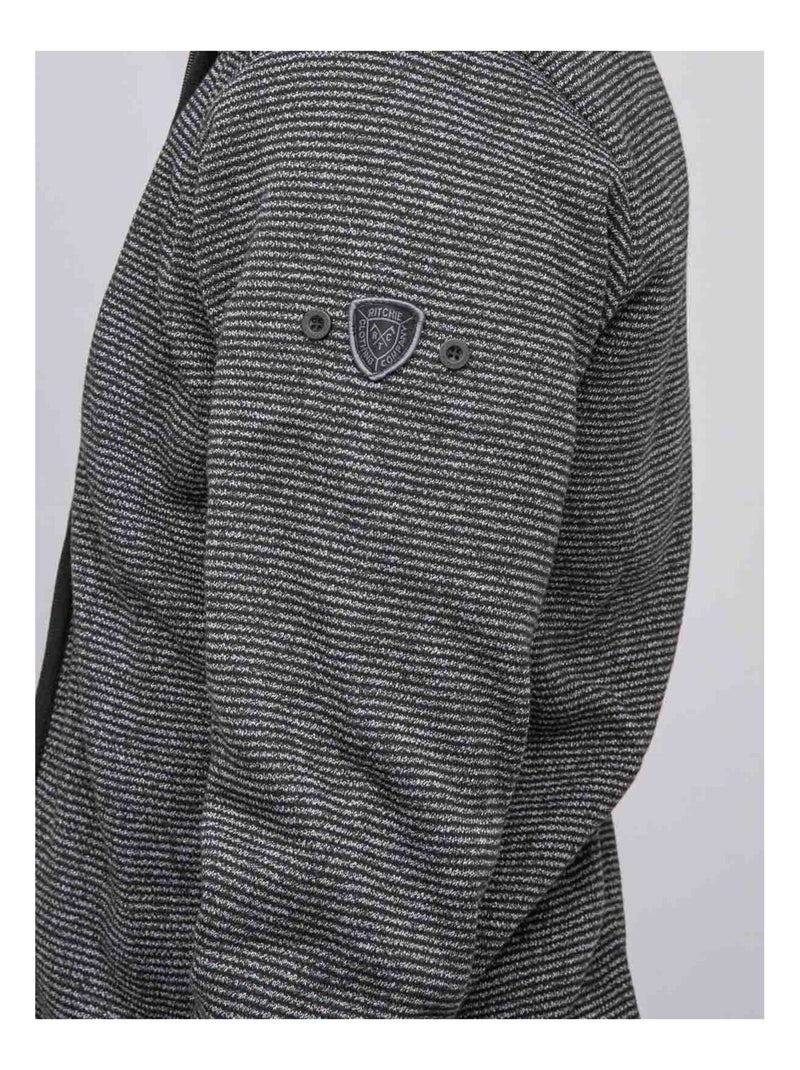 Pull zippé latourix Noir - Kiabi