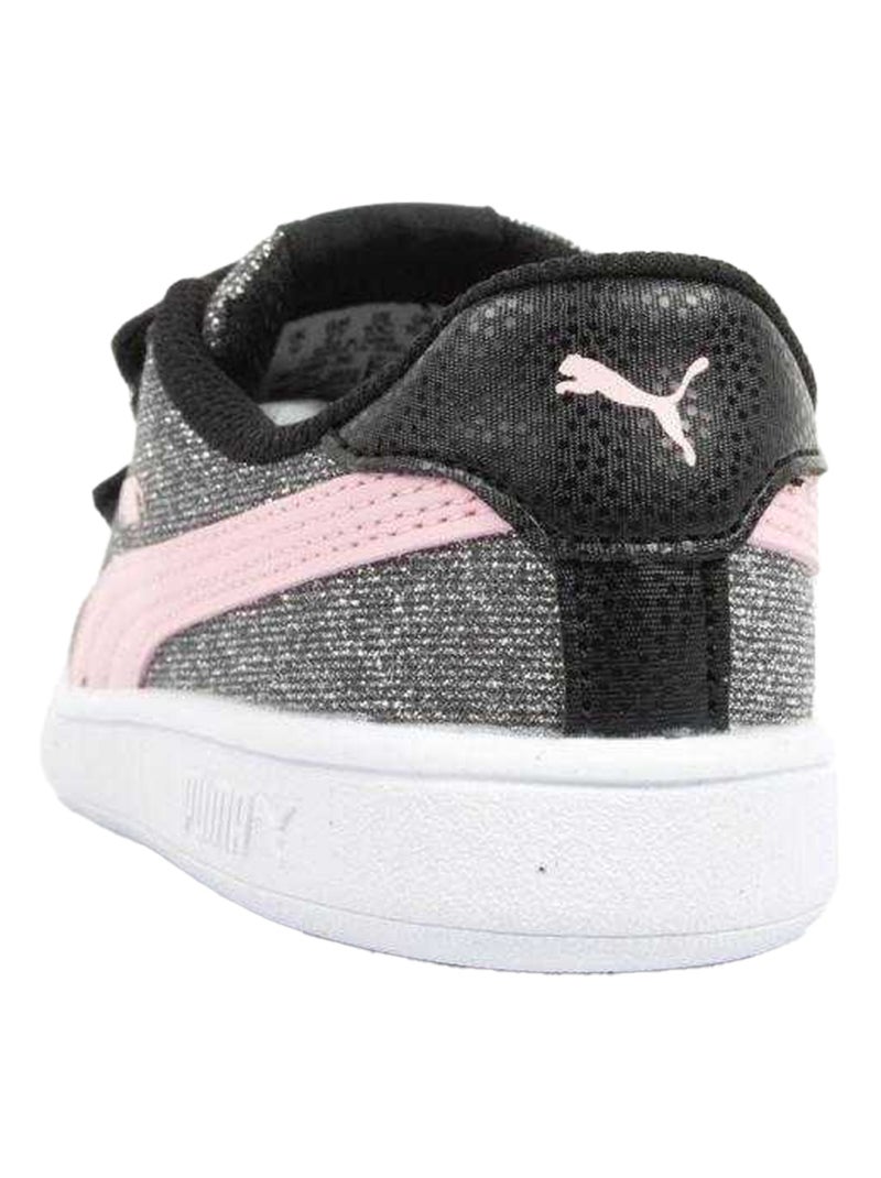 smash v2 chaussure puma rose et noir Puma Baskets SMASH V2 Gris Rose Enfant Kiabi