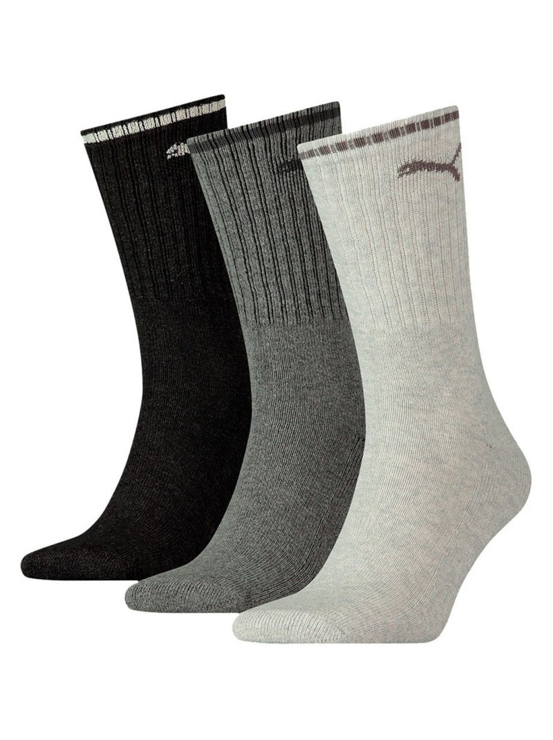 Puma - Chaussettes de sport Noir Gris - Kiabi