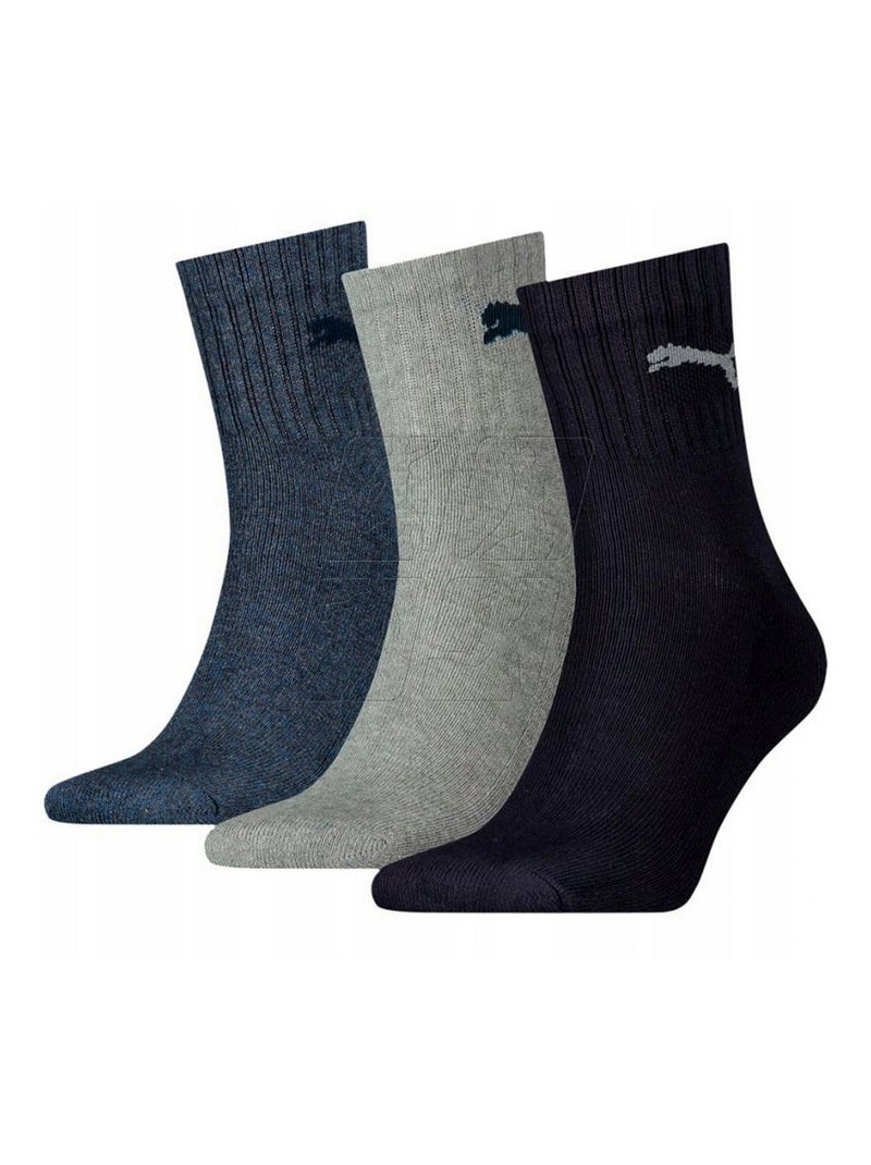 Puma - Chaussettes Noir Bleu Gris - Kiabi