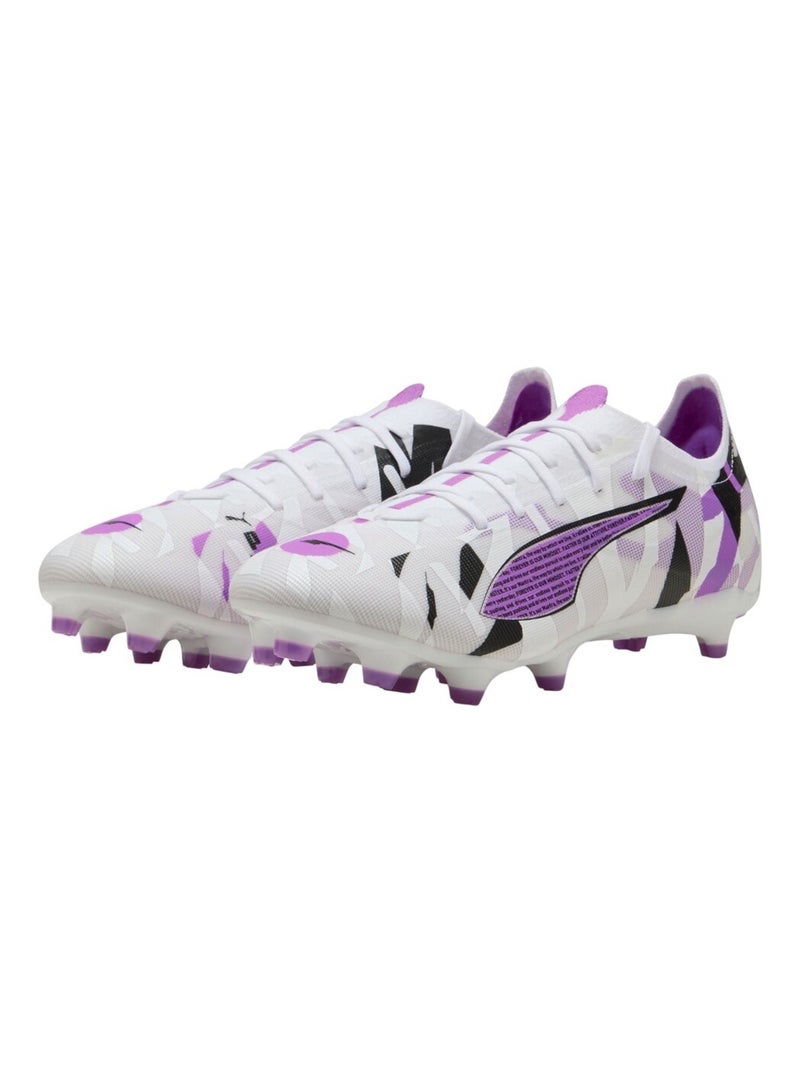 Puma - Chaussures de foot pour terrain ferme style Match ULTRA Blanc - Kiabi