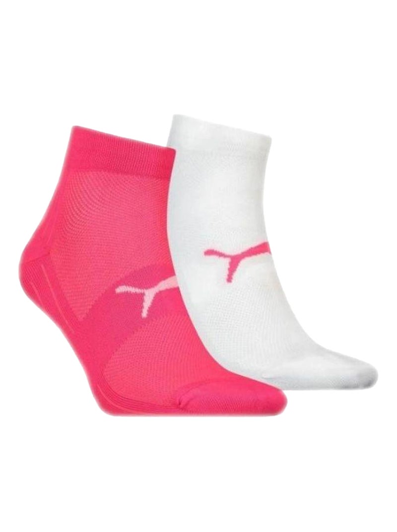 Puma - Socquettes Blanc Rose - Kiabi