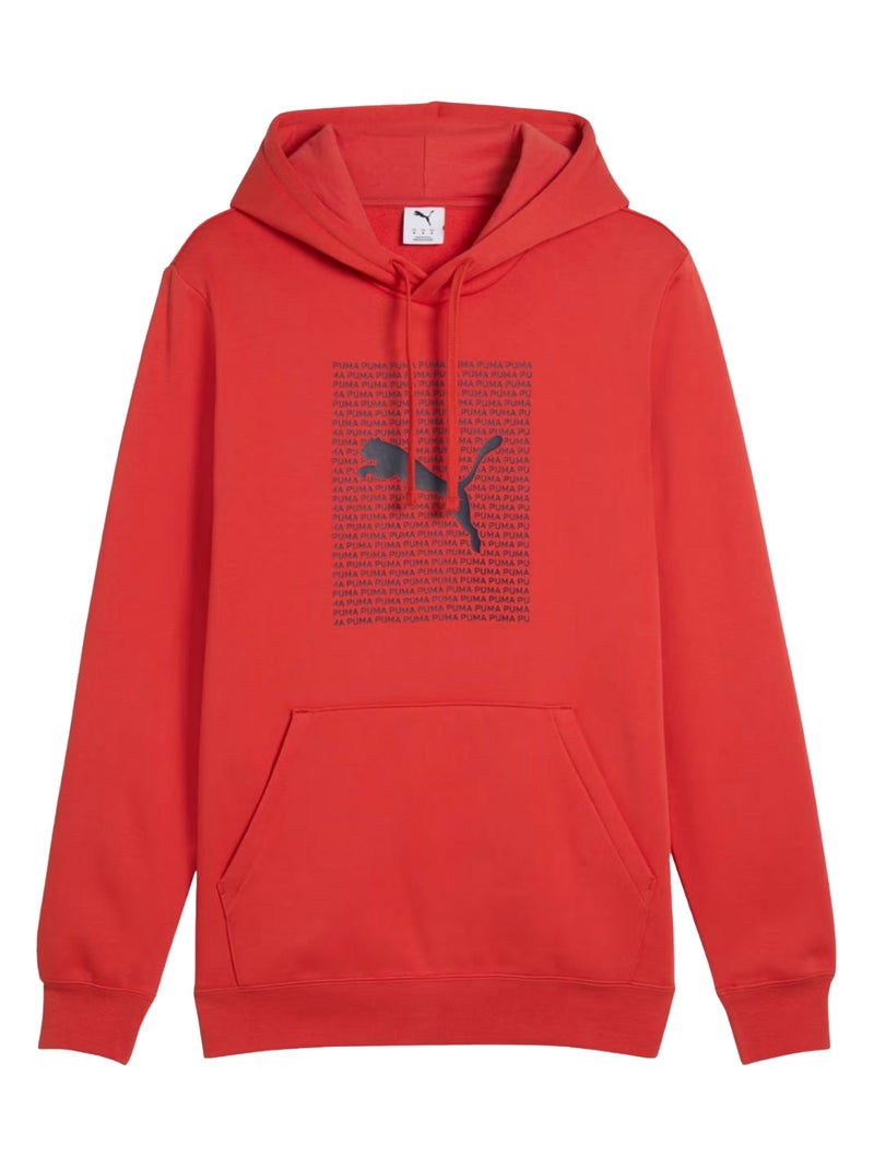 Puma - Sweat à capuche ESSENTIALS Rouge - Kiabi