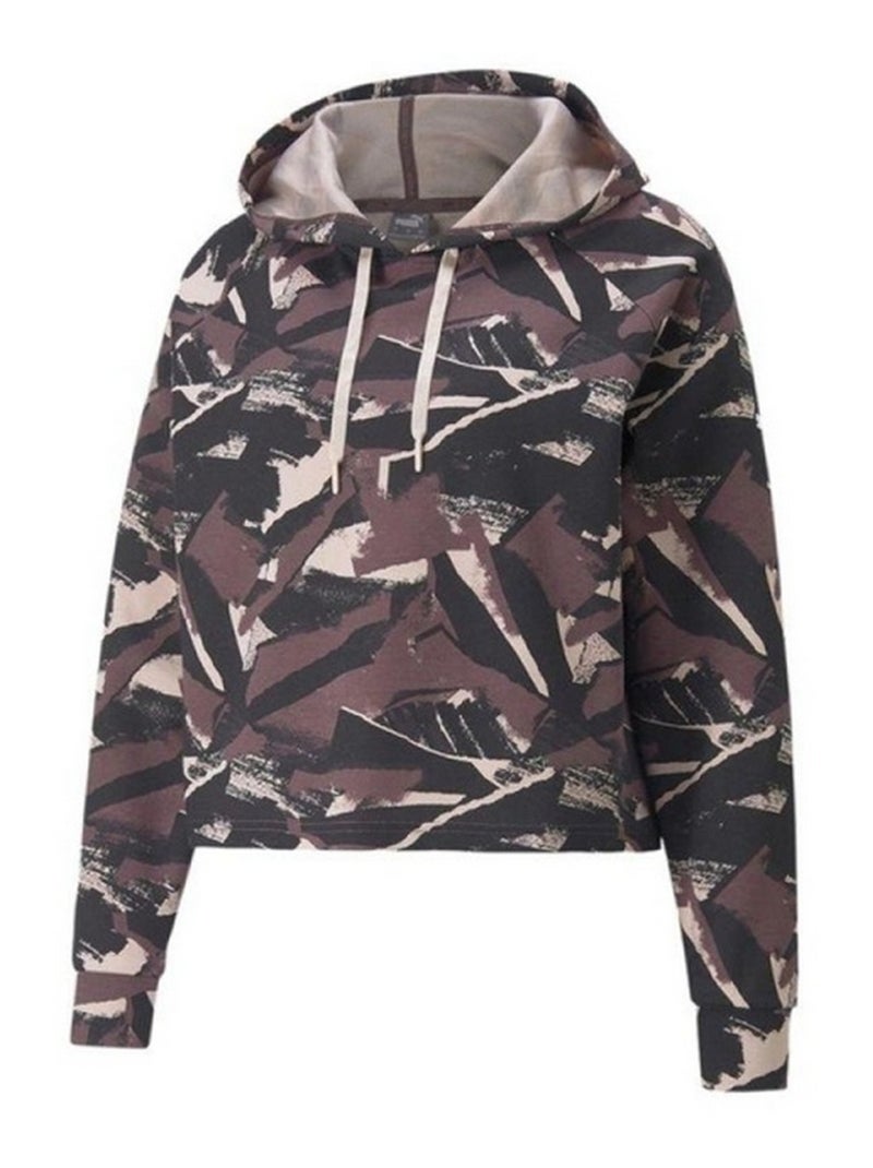 Puma - Sweat à capuche sports style Imprimé intégral MODERN Violet foncé - Kiabi