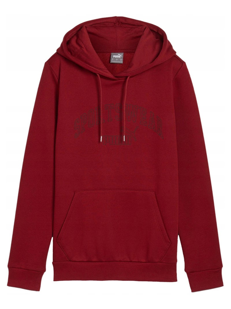 Puma - Sweat à capuche style Logo ESS+ LAB Rouge - Kiabi
