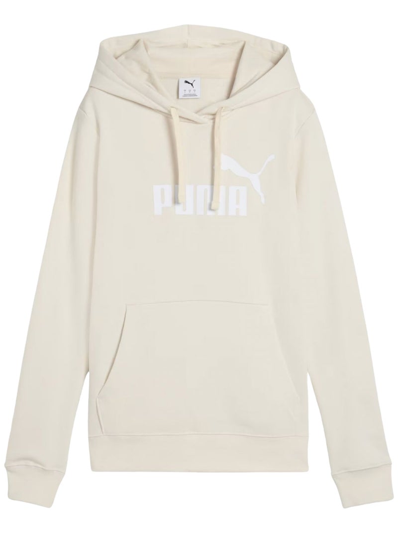 Puma - Sweat à capuche style Logo ESS NO.1 Beige - Kiabi