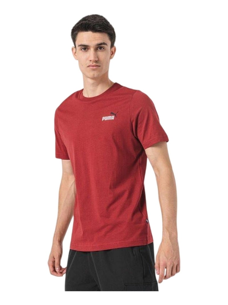 Puma - T-shirt ESS+ Rouge - Kiabi