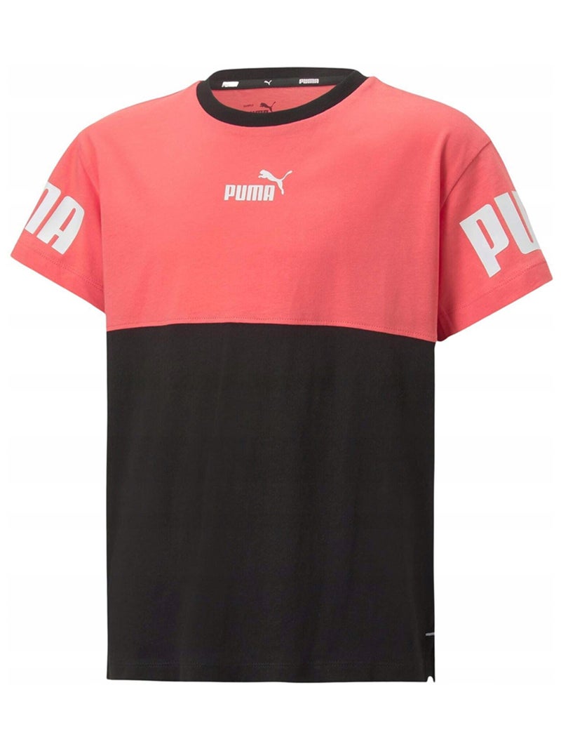 Puma - T-shirt style Bloc de couleur POWER Rouge brique - Kiabi