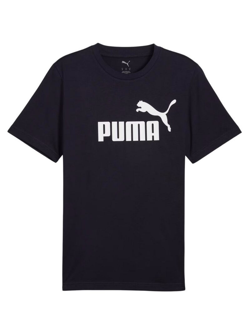 Puma - T-shirt style Logo ESS NO.1 Bleu marine - Kiabi