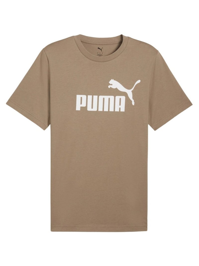 Puma - T-shirt style Logo ESS NO.1 Marron clair - Kiabi
