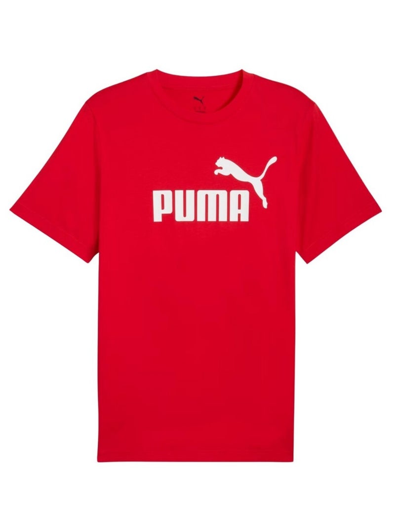 Puma - T-shirt style Logo ESS NO.1 Rouge - Kiabi