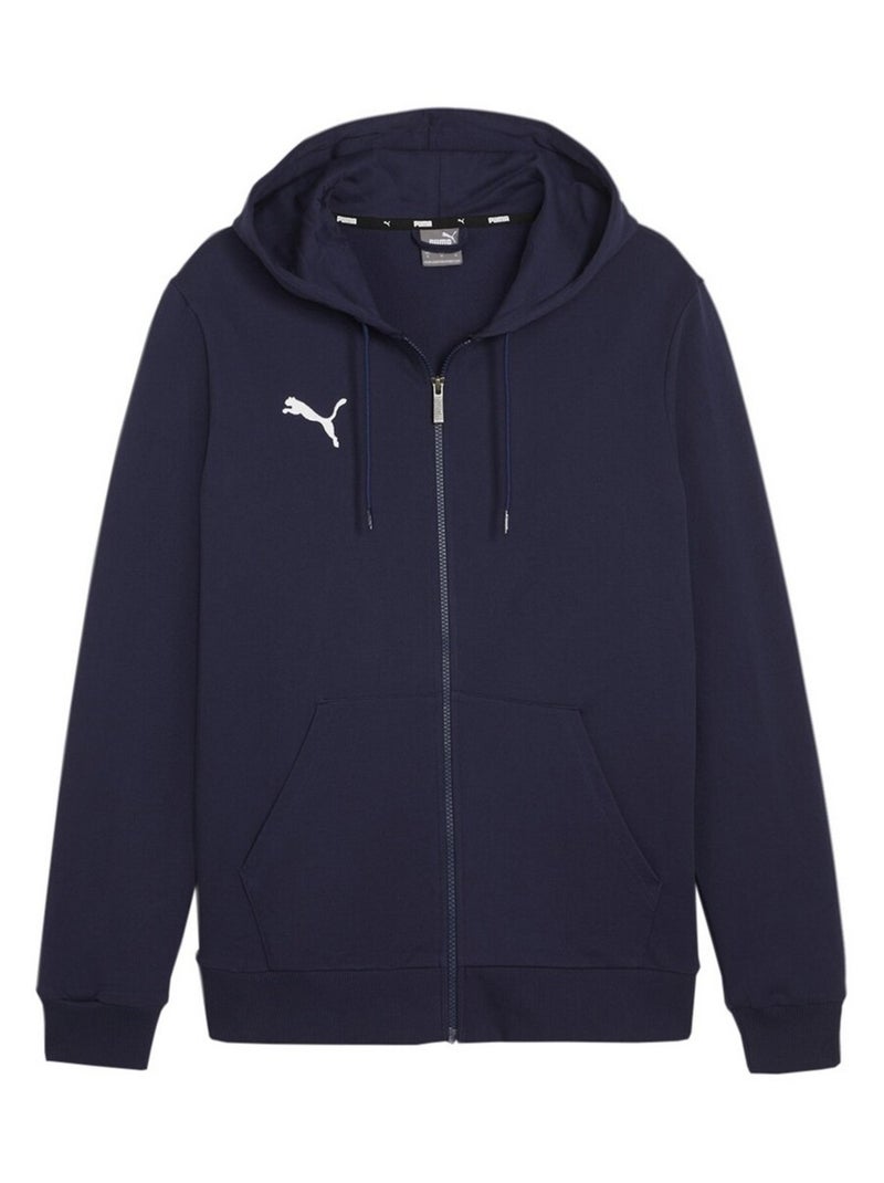 Puma - Veste à capuche TEAM GOAL Bleu marine - Kiabi