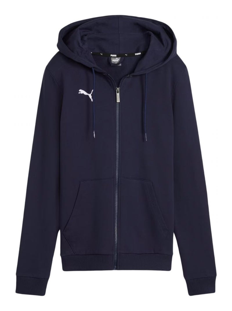 Puma - Veste à capuche TEAM GOAL CASUALS Bleu marine - Kiabi