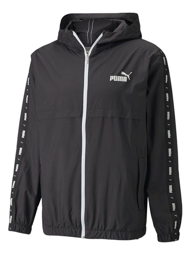 Puma - Veste ESS+TAPE WINDBREAKER Noir - Kiabi