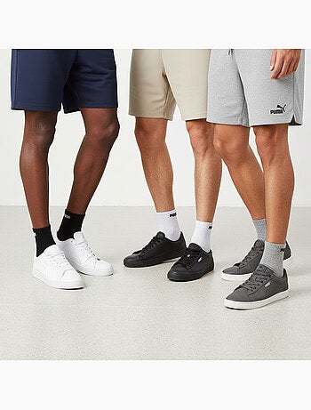 Puma chaussettes mixte quarter pack 6 paires (lot) - coton doux