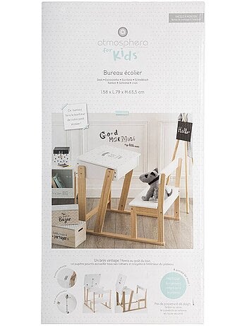 Pupitre d'écriture enfant avec rangement KIRON
