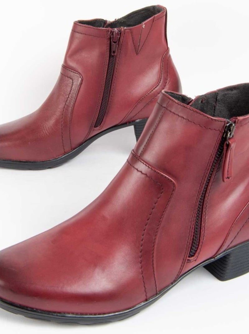 Purapiel Botte À Talon Botilina4 Rouge - Kiabi