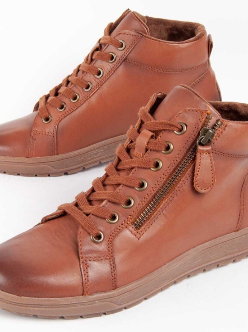 Purapiel Bottillons Botilina Marron - Kiabi