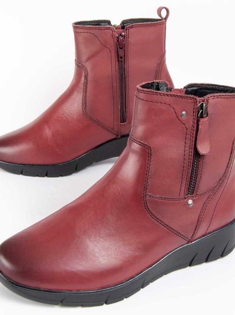 Purapiel Bottillons Botilina3 Rouge - Kiabi