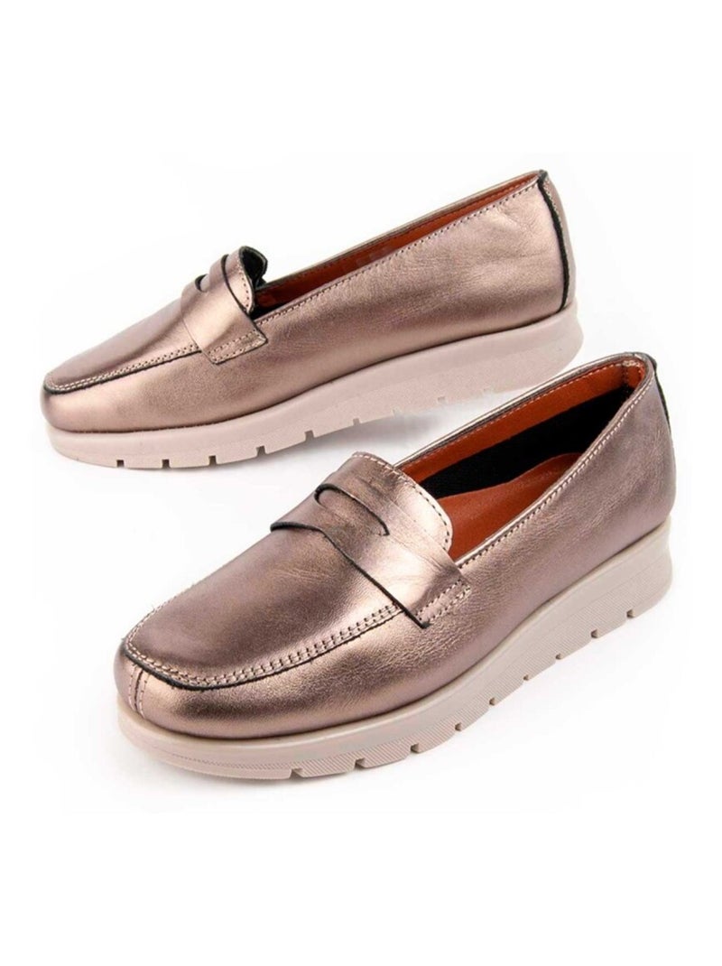 Purapiel Mocassin Meilis Gris - Kiabi