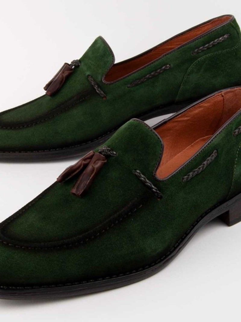 Purapiel Mocassin Moretto2 Vert - Kiabi