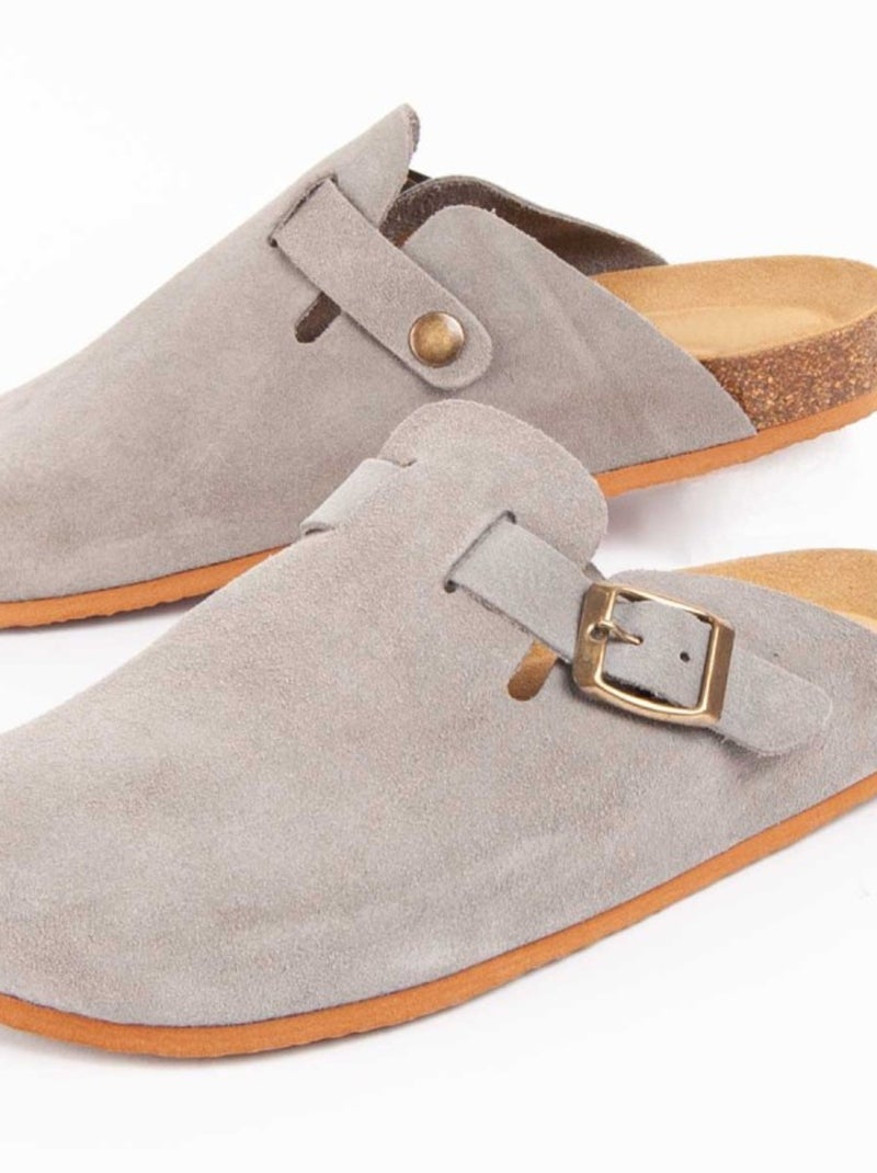 Purapiel Sabot Tejano Gris - Kiabi