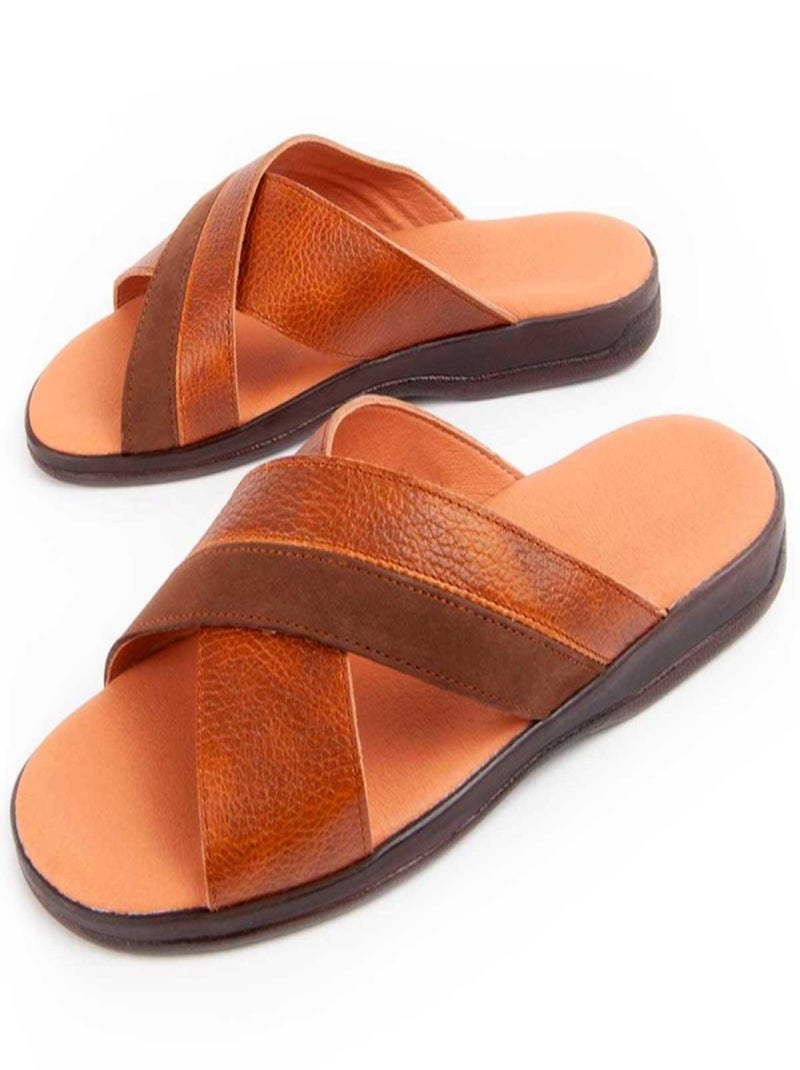 Purapiel Sandale Beira Marron - Kiabi