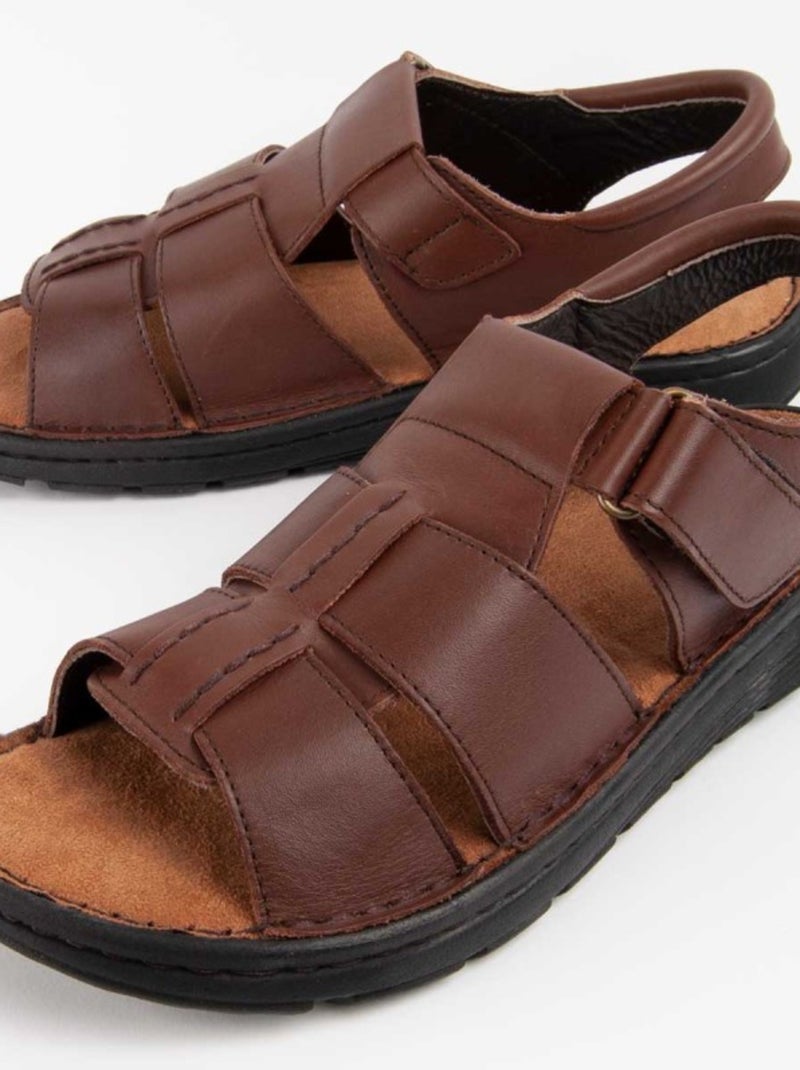 Purapiel Sandale Beira4 Marron - Kiabi