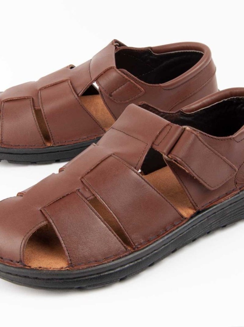 Purapiel Sandale Beira7 Marron - Kiabi