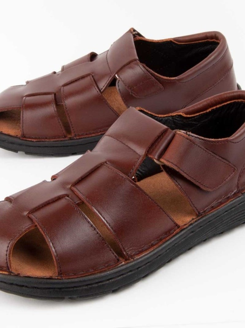 Purapiel Sandale Beira8 Marron - Kiabi