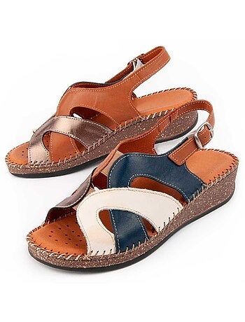 Purapiel Sandale Compensée Leida