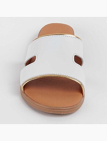 Purapiel Sandale Plate Hacca