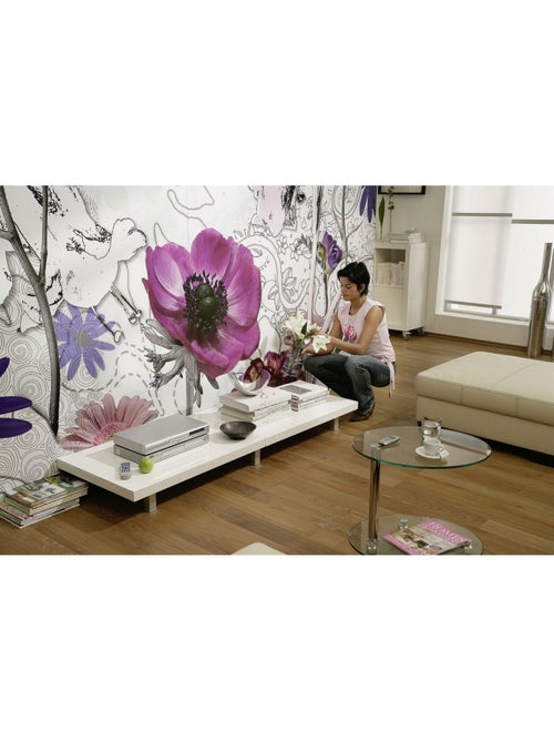 Purple Photo murale - 368 x 254 cm - Kiabi