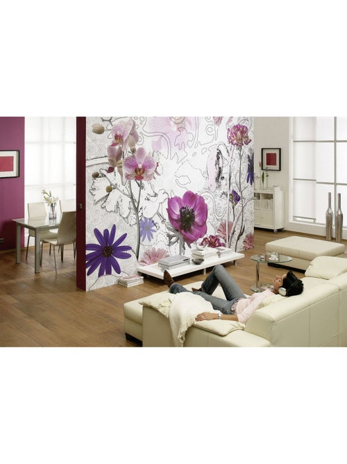 Purple Photo murale - 368 x 254 cm - Kiabi