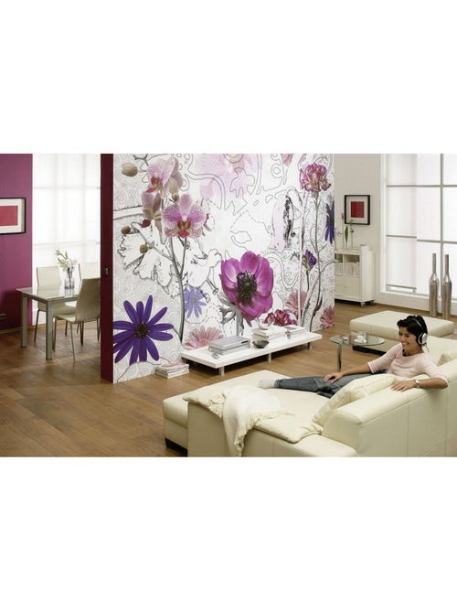 Purple Photo murale - 368 x 254 cm - Kiabi