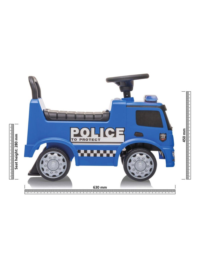 Push Car Mercedes Benz Antos Police Bleu - Kiabi