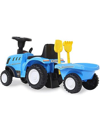 Push-car new holland t7 tracteur bleu