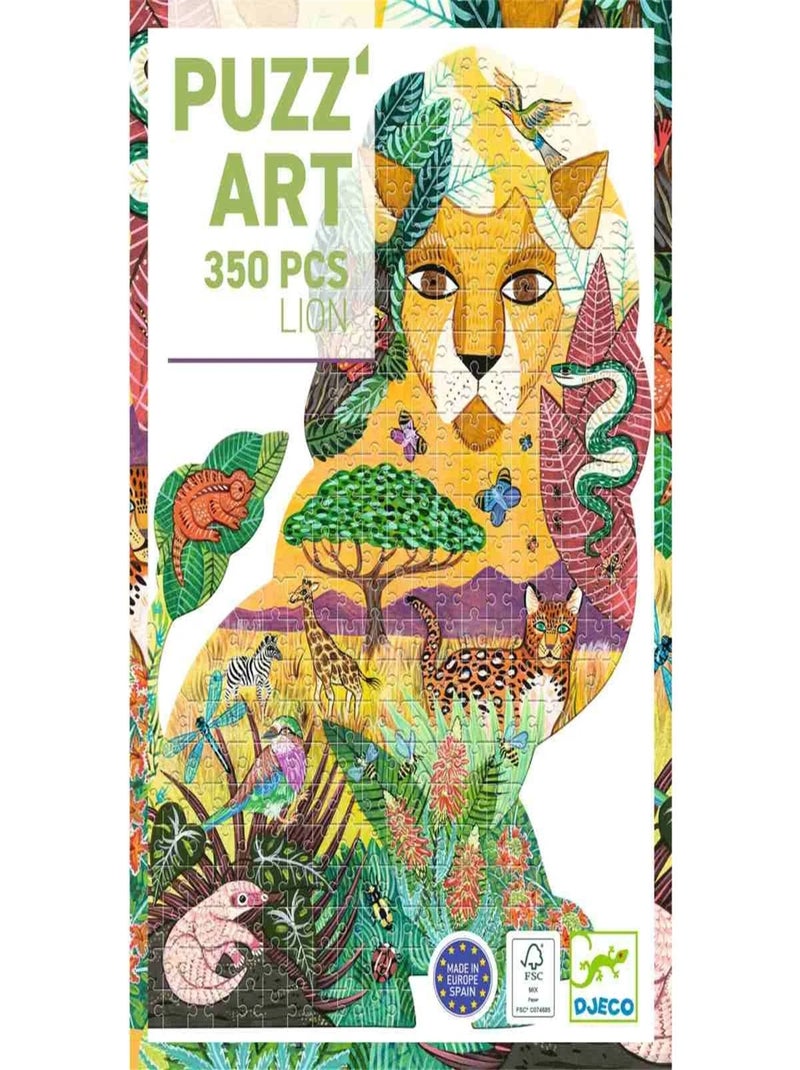 Puzz'art Lion Puzzle 350 pièces Multicolore - Kiabi