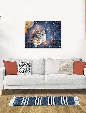 Puzzle - Chats volant dans l'espace