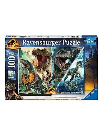 Puzzle 100 P Xxl - Les Especes De Dinosaures Jurassic World - Kiabi