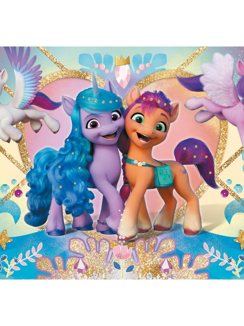 Puzzle 100 pièces - Glitter : My Little Pony : Poneys brillants N/A - Kiabi