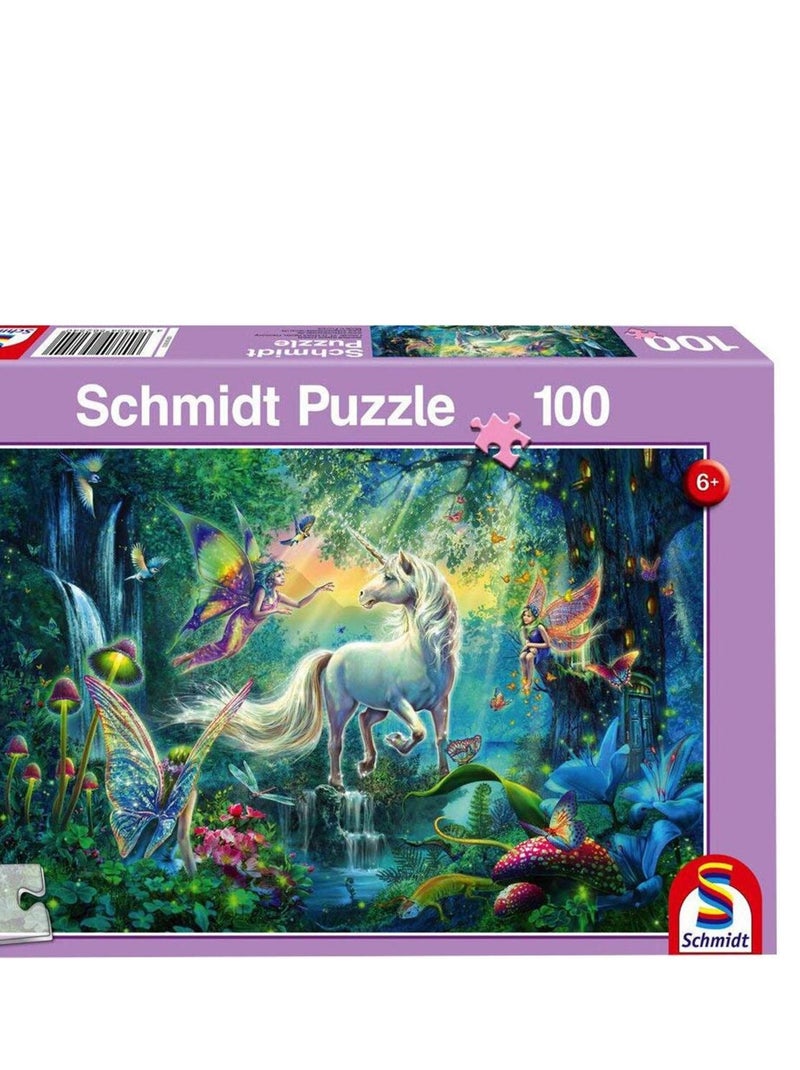 Puzzle 100 pièces : Au pays des créatures fantastiques N/A - Kiabi