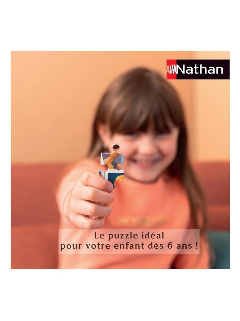 Puzzle 100 pièces : Carte du monde des monuments N/A - Kiabi