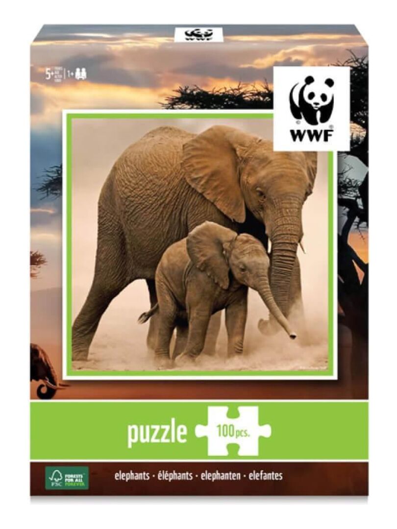 Puzzle animaux elephant en bois - N/A - Kiabi - 11.99€