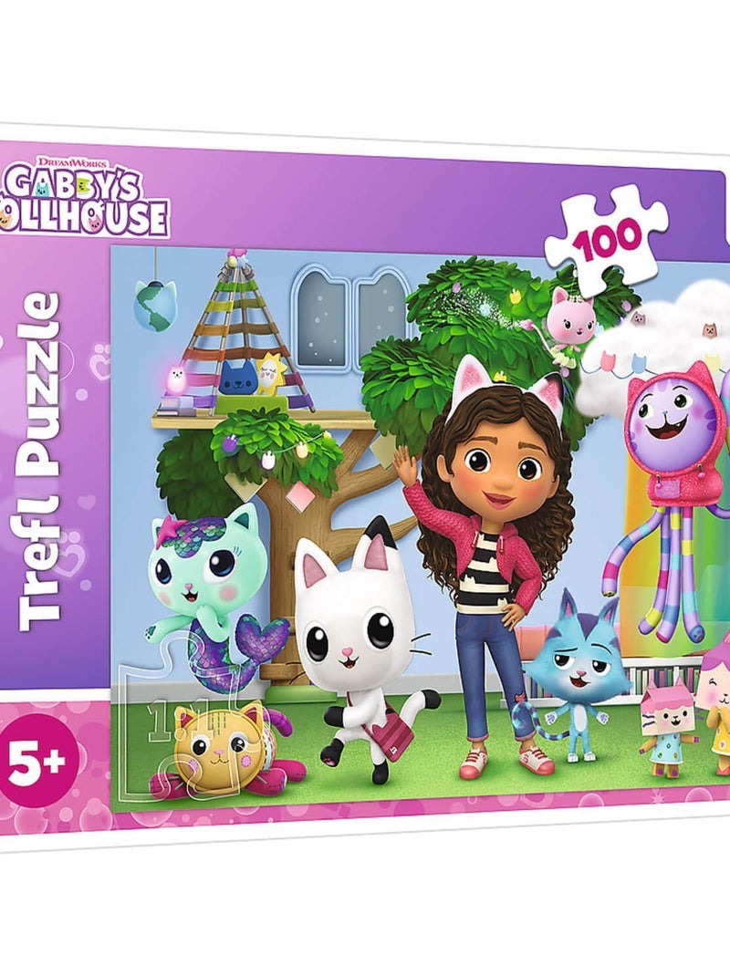 Puzzle 100 pièces : Gabby et la maison magique N/A - Kiabi