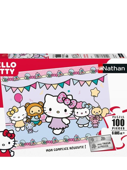 Puzzle 100 pièces : Hello Kitty et ses amis - Kiabi